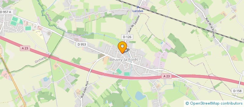 localisation de l'entreprise BEUVRY LA FORET PETANQUE  BEUVRY-LA-FORET