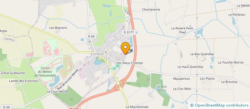 localisation de l'entreprise BEUXY RACING  LOHEAC