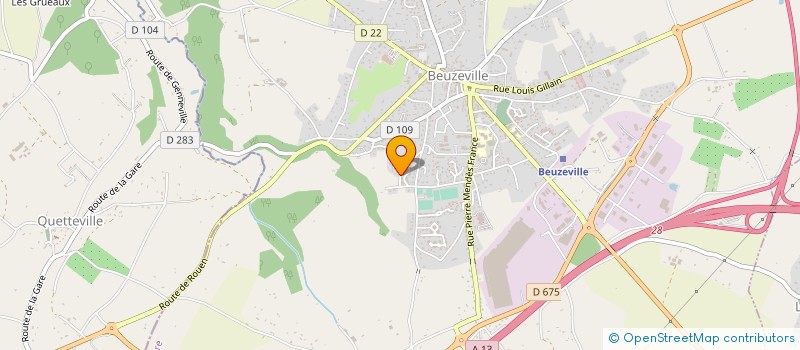 localisation de l'entreprise BEUZ - ELEC G - NICOLAS à BEUZEVILLE