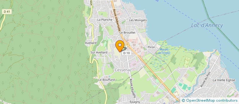 localisation de l'entreprise BEUZELIN INVESTISSEMENTS à ANNECY
