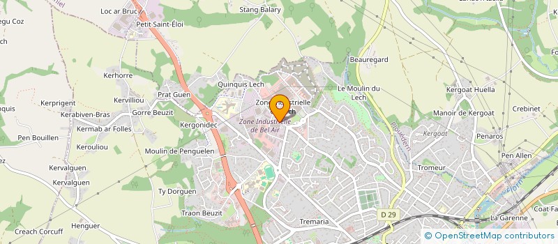 localisation de l'entreprise BEUZEN NORBERT à LANDERNEAU