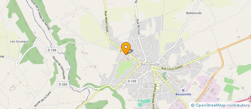localisation de l'entreprise BEUZEVILLE AUTOMOBILES  BEUZEVILLE