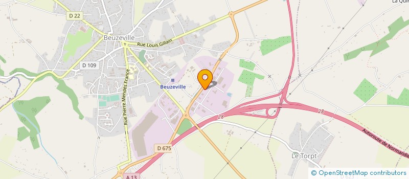 localisation de l'entreprise BEUZEVILLE RECYCLAGE DEMOLITION METAUX  BEUZEVILLE