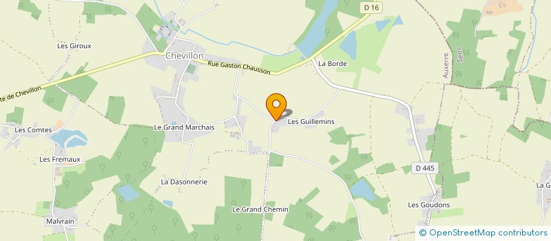 localisation de l'entreprise BEV à CHARNY OREE DE PUISAYE