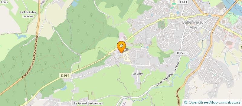 localisation de l'entreprise BEV à BELLERIVE-SUR-ALLIER