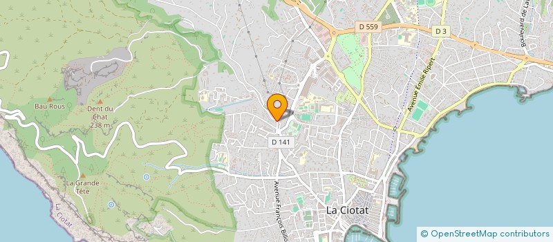 localisation de l'entreprise BEVA  LA CIOTAT