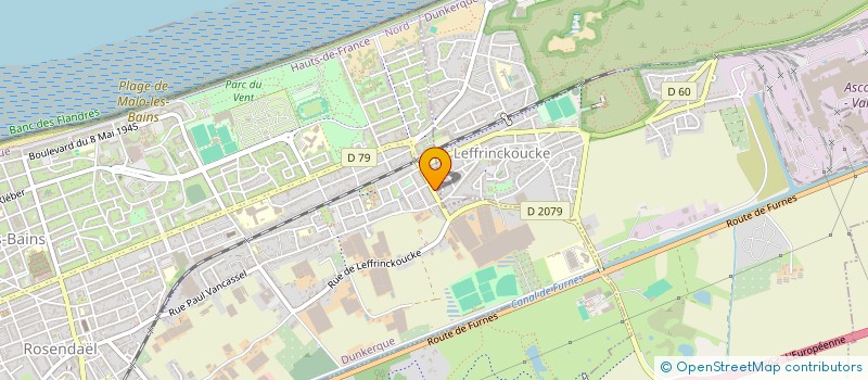 localisation de l'entreprise BEVA à DUNKERQUE