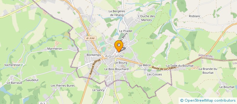 localisation de l'entreprise BEVA IMMO à AIGURANDE