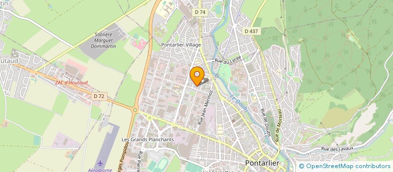 localisation de l'entreprise BEVAC à PONTARLIER