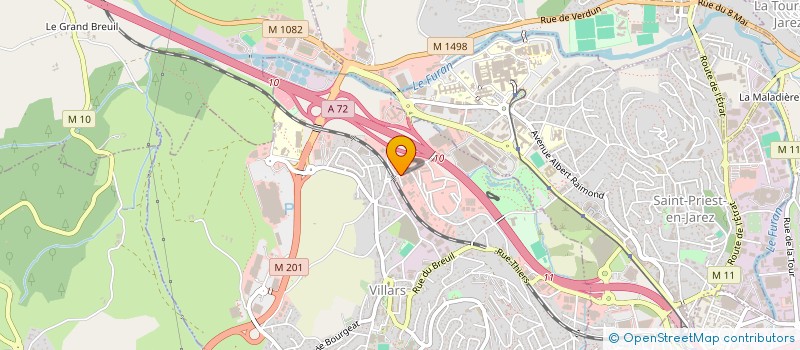 localisation de l'entreprise BEVAC à VILLARS