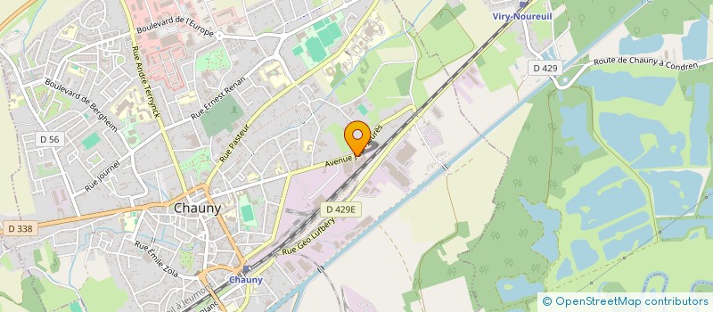 localisation de l'entreprise BEVAL GROUPE à CHAUNY
