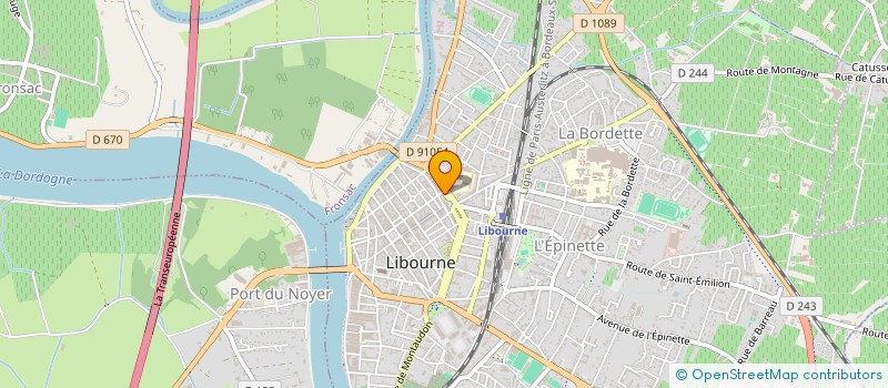 localisation de l'entreprise BEVATO à LIBOURNE