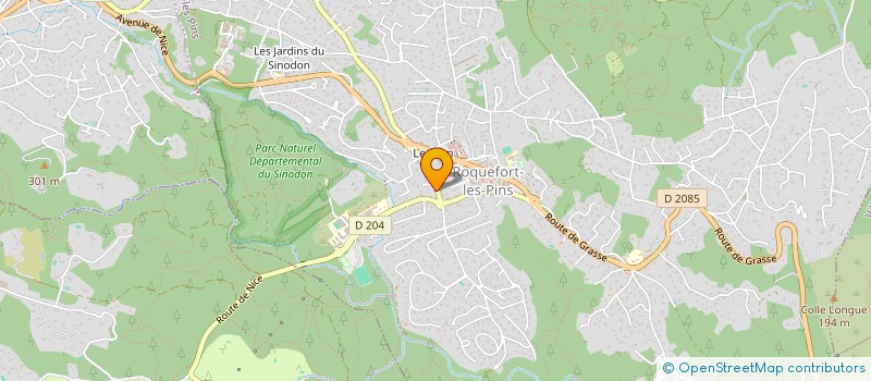 localisation de l'entreprise BEVEEGIE  ROQUEFORT-LES-PINS