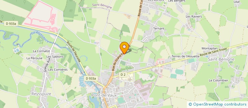 localisation de l'entreprise BEVELEC à PONT-DE-VAUX