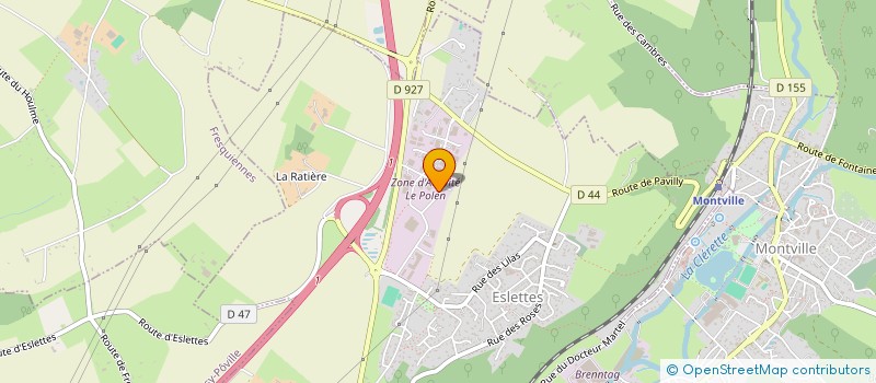 localisation de l'entreprise BEVELEC à ESLETTES