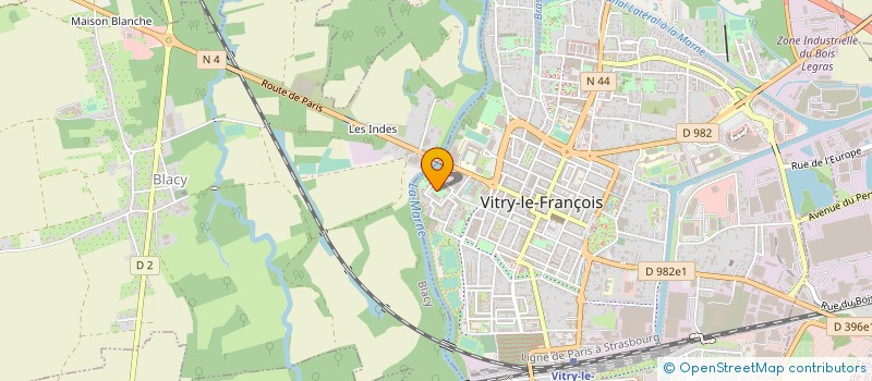 localisation de l'entreprise BEVELOT à VITRY-EN-PERTHOIS