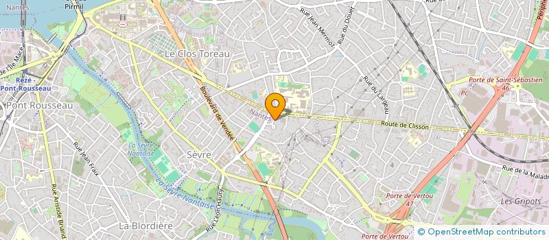 localisation de l'entreprise BEVENN à NANTES