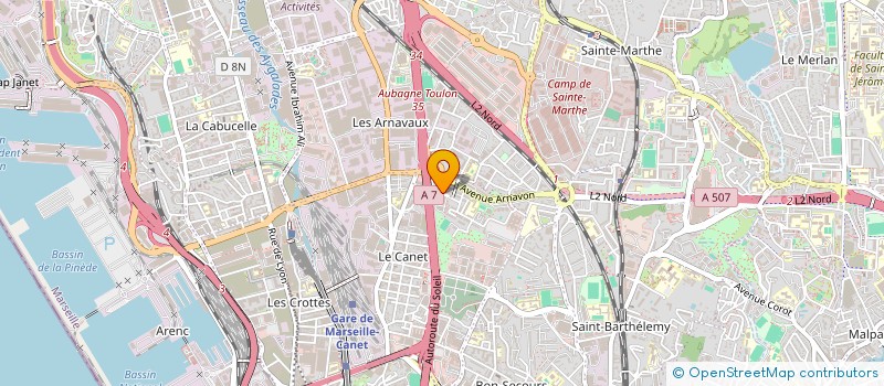 localisation de l'entreprise BEVERLY à MARSEILLE