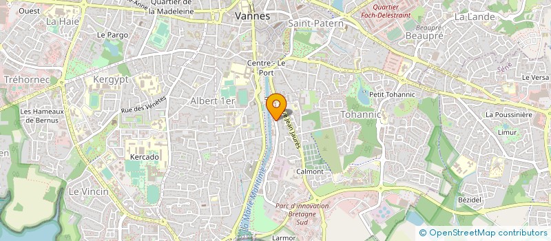 localisation de l'entreprise BEVERLY à VANNES