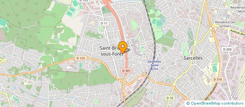 localisation de l'entreprise BEVERLY à SAINT-BRICE-SOUS-FORET