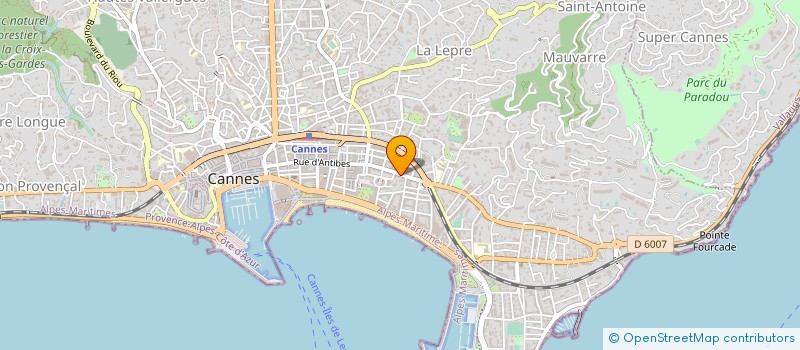 localisation de l'entreprise BEVERLY CONSULT à CANNES