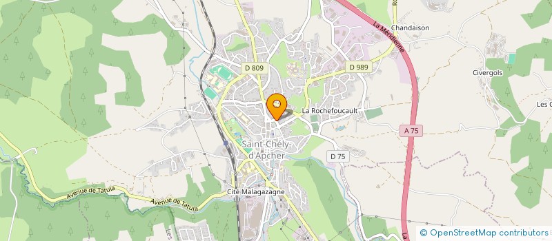 localisation de l'entreprise BEVG IMMO  SAINT-CHELY-D'APCHER