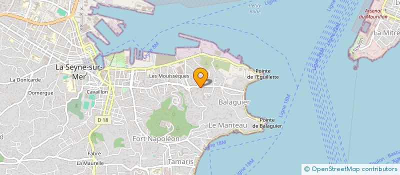 localisation de l'entreprise BEVIBA à LA SEYNE-SUR-MER