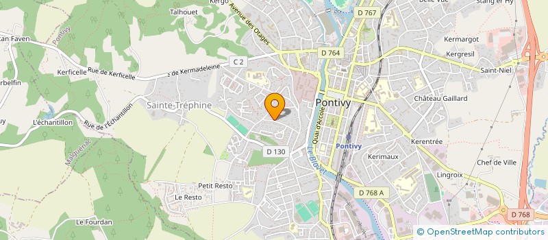 localisation de l'entreprise BEVIC  PONTIVY