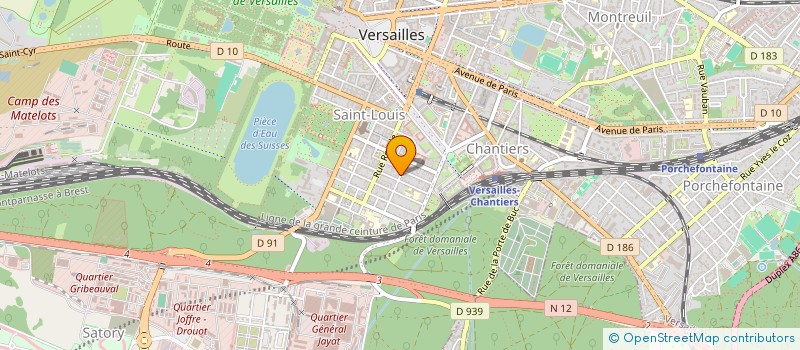 localisation de l'entreprise BEVILLARD à VERSAILLES