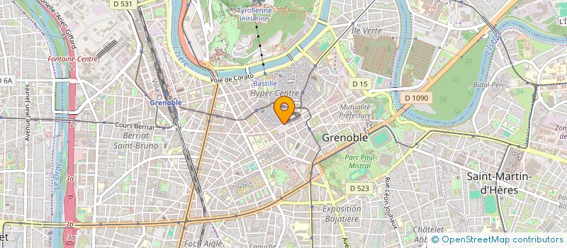 localisation de l'entreprise BEVIPIETRO CONSEIL à GRENOBLE