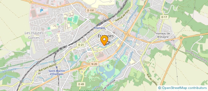 localisation de l'entreprise BEVOLUTION  ETAMPES