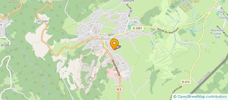 localisation de l'entreprise BEVRAP - BIO-ENERGY VIBRATORY RESEARCH AND PRACTICE  LES ROUSSES