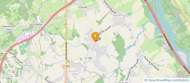 localisation de l'entreprise BEW  ARENTHON