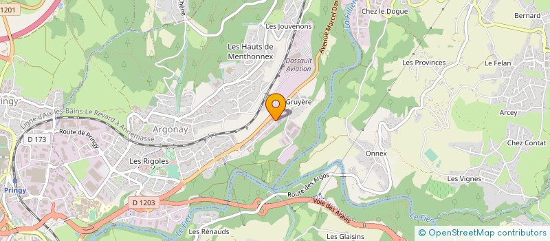 localisation de l'entreprise BEWE PLAST SAS à ARGONAY