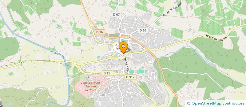 localisation de l'entreprise BEWIN  LAMBESC