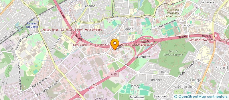 localisation de l'entreprise BEWOOD  PESSAC