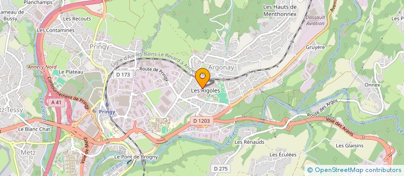 localisation de l'entreprise BEXPRESS  ARGONAY