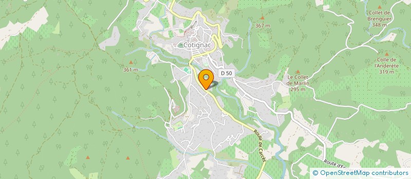 localisation de l'entreprise BEXTHER  COTIGNAC