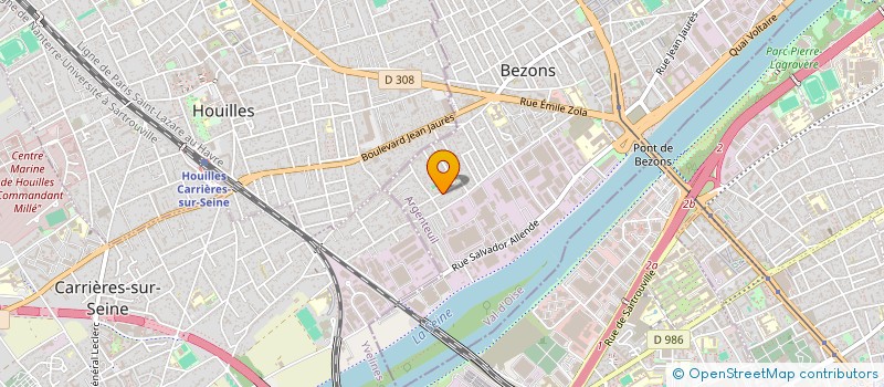 localisation de l'entreprise BEY à BEZONS