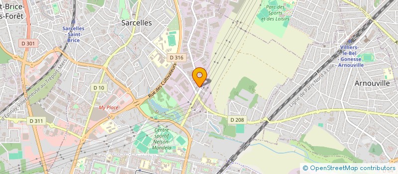 localisation de l'entreprise BEYLAU à SARCELLES