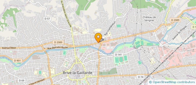 localisation de l'entreprise BEYNAT ROCHE COMBUSTIBLES à BRIVE-LA-GAILLARDE