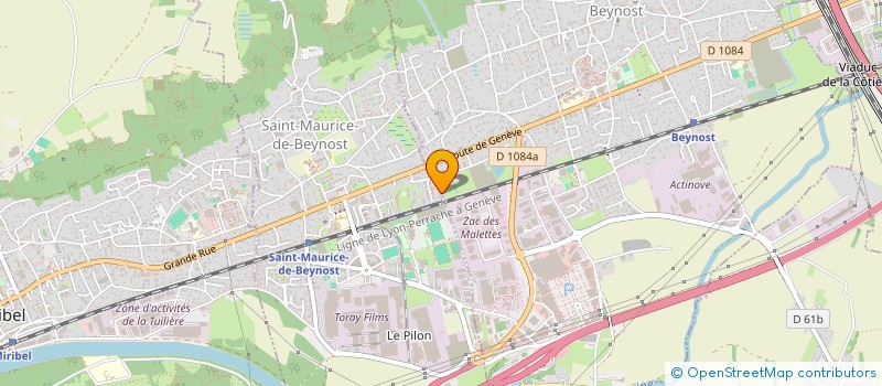 localisation de l'entreprise BEYNODINE à BEYNOST
