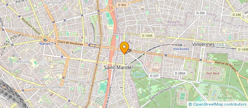 localisation de l'entreprise BEYOND CONSEIL & FORMATION à SAINT-MANDE