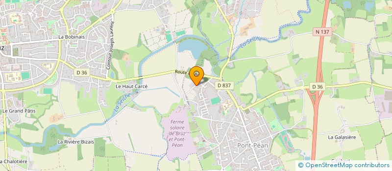 localisation de l'entreprise BEYOOZ  PONT-PEAN