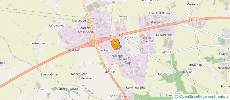 localisation de l'entreprise BEYOU FRERES  PLOUDANIEL