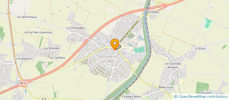 localisation de l'entreprise BEYOU'RPERF  DOMPIERRE-SUR-MER