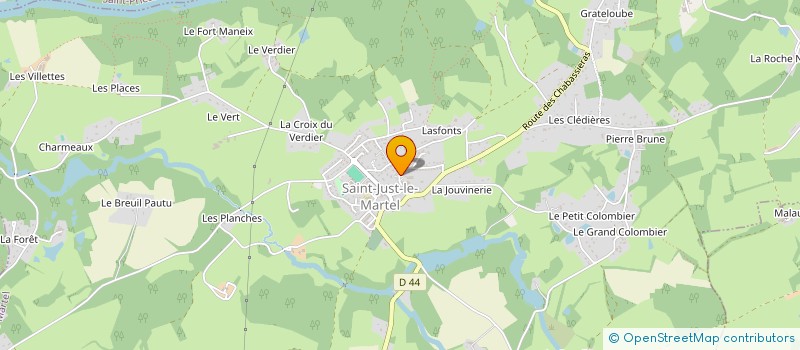 localisation de l'entreprise BEYRAND à SAINT-JUST-LE-MARTEL