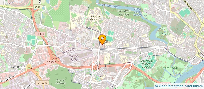 localisation de l'entreprise BEYROUTH SUR LOIRE à ANGERS