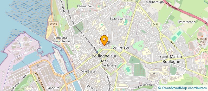 localisation de l'entreprise BEYTTOUN IMMOBILIER  BOULOGNE-SUR-MER