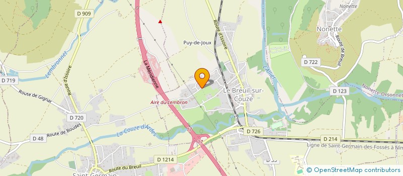 localisation de l'entreprise BEZANGER PERE & FILS  LE BREUIL-SUR-COUZE